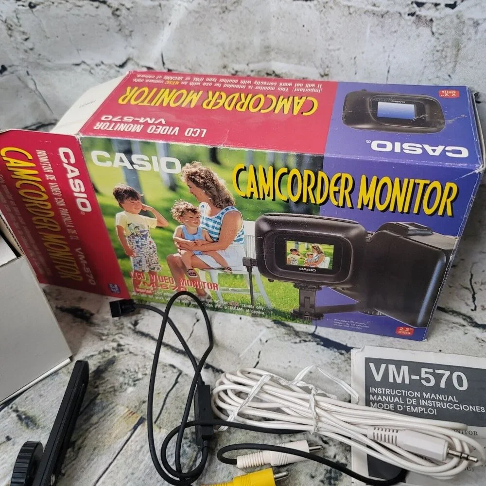 Casio VM-570 Camcorder LCD Video Monitor NTSC Untested